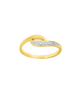 Bague Femme - Or 18 Carats - Diamant 0,01 Carats