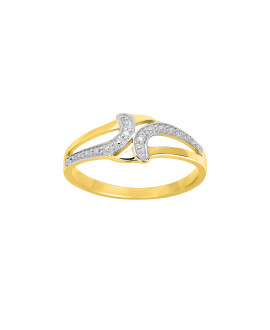 Bague Femme - Or 18 Carats - Diamant 0,01 Carats
