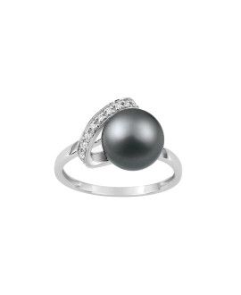 Bague Femme - Perle de tahiti - Or 18 Carats