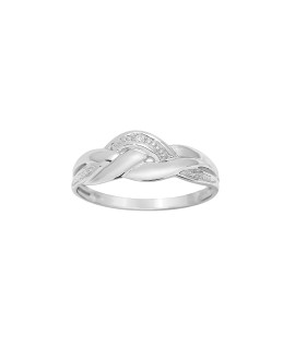 Bague Femme - Or 18 Carats - Diamant 0,01 Carats
