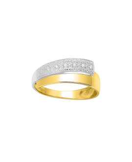 Bague Femme - Or 18 Carats - Diamant 0,03 Carats