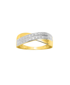 Bague Femme - Or 18 Carats - Diamant 0,03 Carats