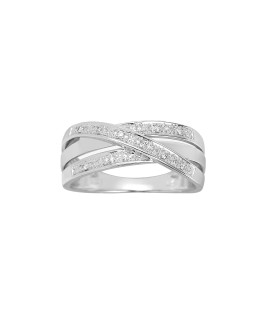 Bague Femme - Or 18 Carats - Diamant 0,05 Carats