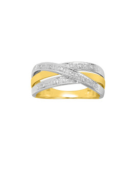Bague Femme - Or 18 Carats - Diamant 0,05 Carats