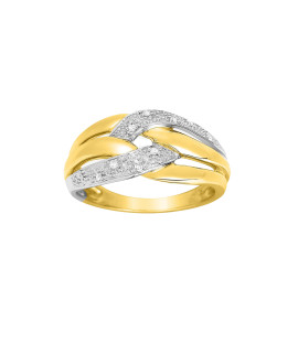 Bague Femme - Or 18 Carats - Diamant 0,05 Carats