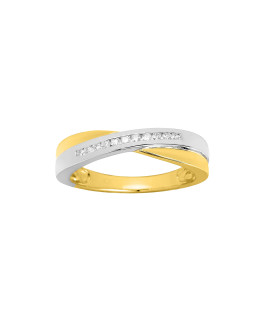 Bague Femme - Or 18 Carats - Diamant 0,11 Carats