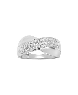 Bague Femme - Or 18 Carats - Diamant 0,1 Carats