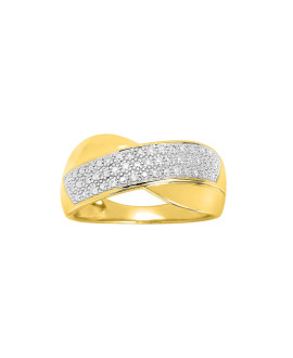 Bague Femme - Or 18 Carats - Diamant 0,1 Carats