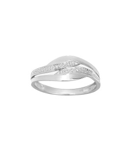 Bague Femme - Or 18 Carats - Diamant 0,01 Carats