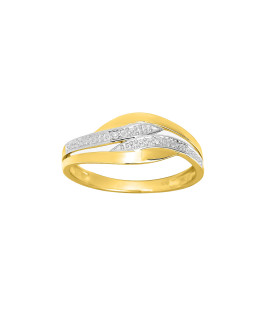 Bague Femme - Or 18 Carats - Diamant 0,01 Carats