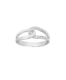 Bague Femme - Or 18 Carats - Diamant 0,06 Carats