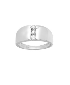 Bague Femme - Or 18 Carats - Diamant 0,24 Carats