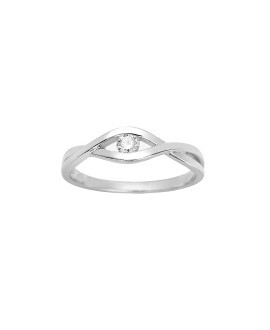 Bague Femme - Or 18 Carats - Diamant 0,1 Carats