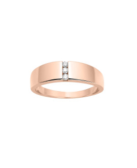 Bague Femme - Or 18 Carats - Diamant 0,06 Carats