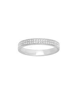 Bague Femme - Or 18 Carats - Diamant 0,26 Carats