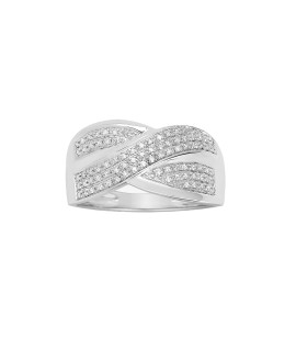 Bague Femme - Or 18 Carats - Diamant 0,19 Carats