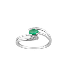 Bague Femme - émeraude - Or 18 Carats