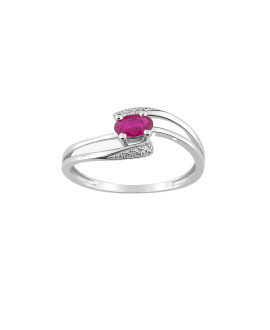Bague Femme - rubis - Or 18 Carats