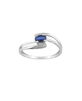 Bague Femme - saphir - Or 18 Carats
