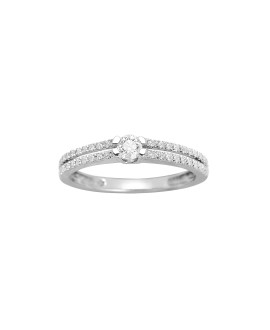 Bague Femme - Or 18 Carats - Diamant 0,3 Carats