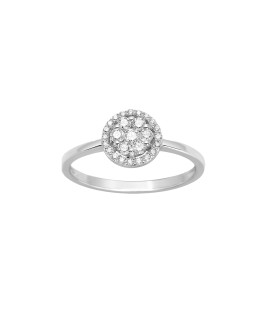 Bague Femme - Or 18 Carats - Diamant 0,3 Carats