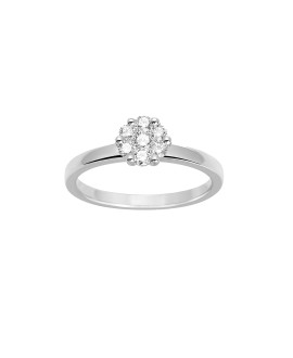 Bague Femme - Or 18 Carats - Diamant 0,3 Carats