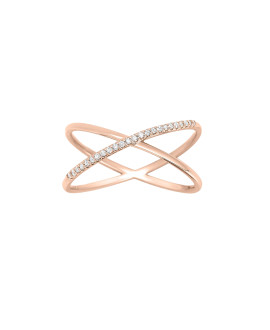 Bague Femme - Or 18 Carats - Diamant 0,07 Carats