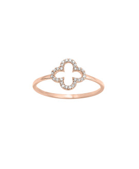 Bague Femme - Or 18 Carats - Diamant 0,09 Carats