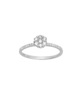 Bague Femme - Or 18 Carats - Diamant 0,3 Carats
