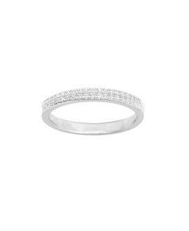 Bague Femme - Or 18 Carats - Diamant 0,12 Carats