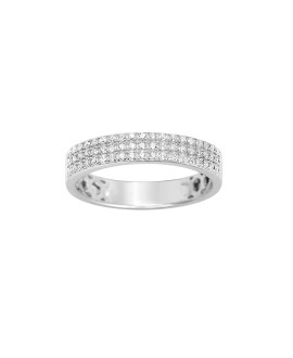 Bague Femme - Or 18 Carats - Diamant 0,18 Carats