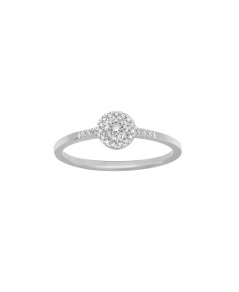 Bague Femme - Or 18 Carats - Diamant 0,1 Carats