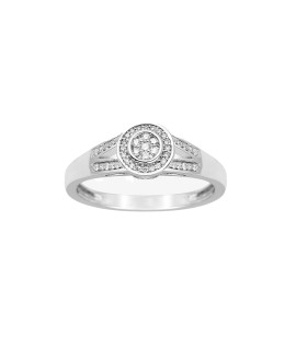 Bague Femme - Or 18 Carats - Diamant 0,15 Carats