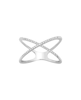 Bague Femme - Or 18 Carats - Diamant 0,11 Carats