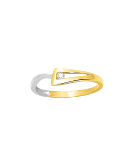 Bague Femme - Or 18 Carats - Diamant 0,03 Carats