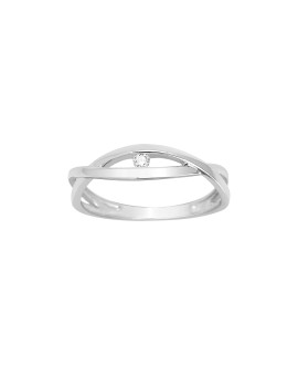 Bague Femme - Or 18 Carats - Diamant 0,03 Carats