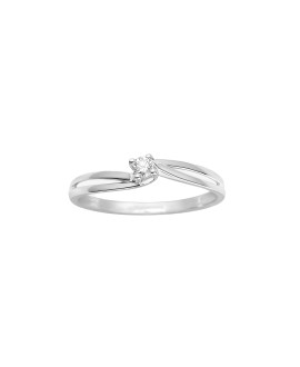 Bague Femme - Or 18 Carats - Diamant 0,07 Carats