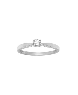 Bague Femme - Or 18 Carats - Diamant 0,18 Carats