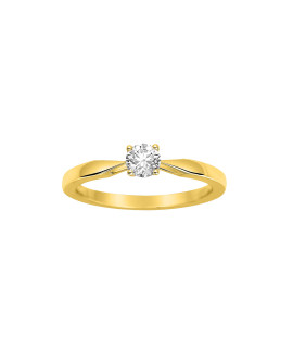 Bague Femme - Or 18 Carats - Diamant 0,3 Carats