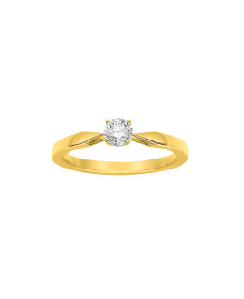 Bague Femme - Or 18 Carats - Diamant 0,35 Carats