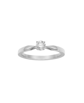 Bague Femme - Or 18 Carats - Diamant 0,35 Carats