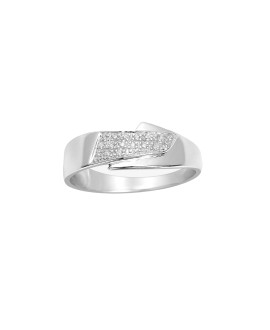 Bague Femme - Or 18 Carats - Diamant 0,06 Carats