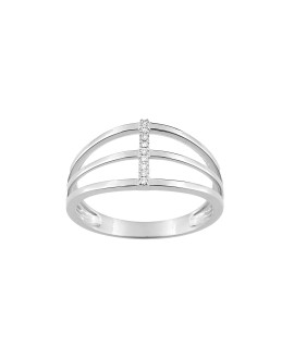 Bague Femme - Or 18 Carats - Diamant 0,03 Carats