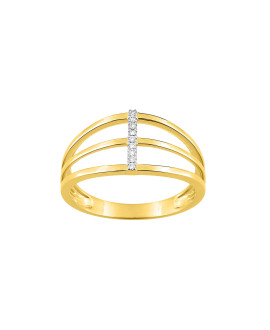 Bague Femme - Or 18 Carats - Diamant 0,03 Carats