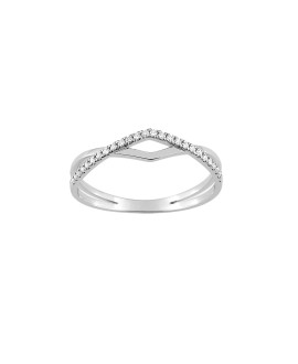 Bague Femme - Or 18 Carats - Diamant 0,1 Carats