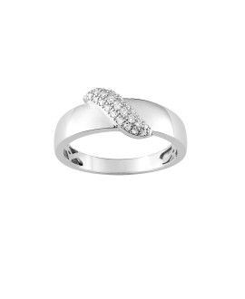 Bague Femme - Or 18 Carats - Diamant 0,14 Carats