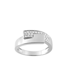 Bague Femme - Or 18 Carats - Diamant 0,18 Carats