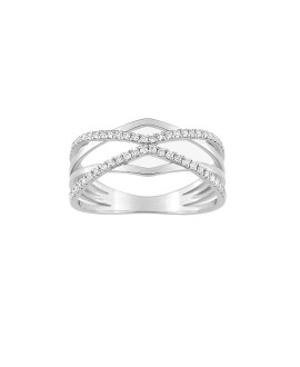 Bague Femme - Or 18 Carats - Diamant 0,2 Carats