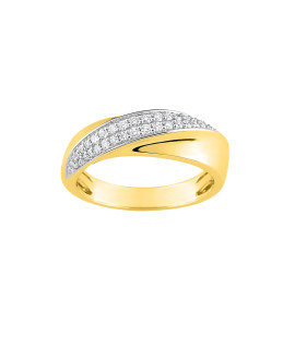Bague Femme - Or 18 Carats - Diamant 0,23 Carats