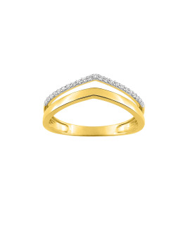 Bague Femme - Oxyde de zirconium - Or 18 Carats